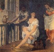 Domenico Brusasorci Bathsheba at Her Bath Spain oil painting artist